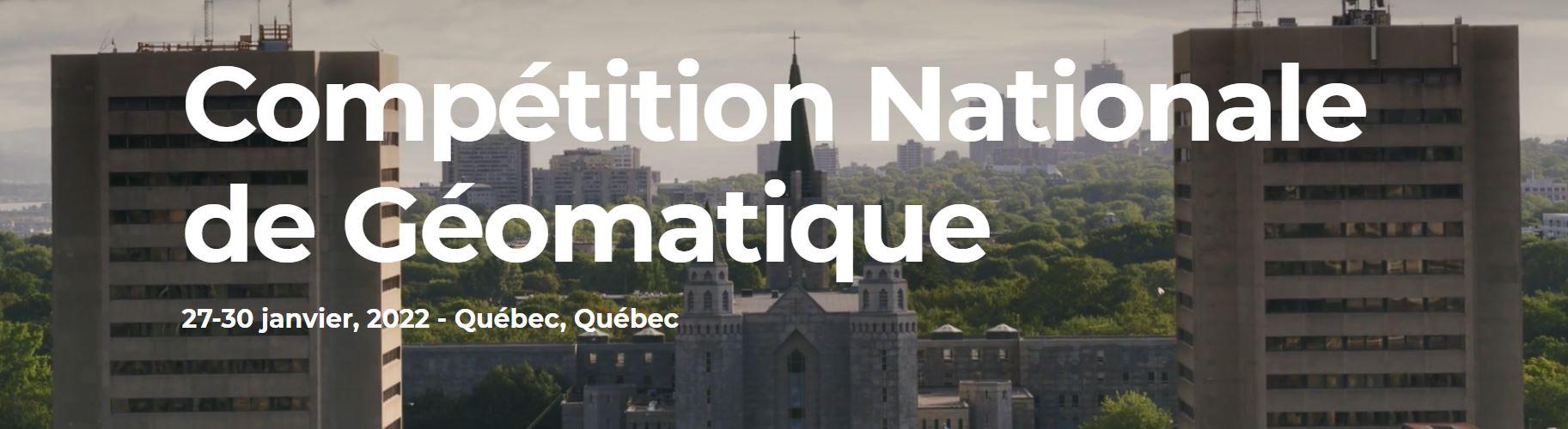 Image bannière de l'actualité 'Compétition nationale de géomatique - Université Laval'