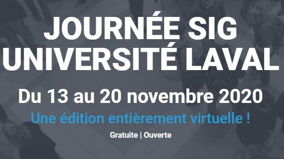 Image bannière de l'actualité 'Journée SIG de l'Université Laval 2020 (GIS day)'